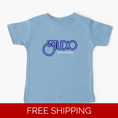 Le Studio Baby T-Shirt White & Blue Logo MH White Le Studio Baby T-Shirt White & Blue Logo MH White